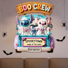 Load image into Gallery viewer, Celebrate Your Boo Crew - Personalized Halloween Sign for Family Wood Sign PopCulturePrints
