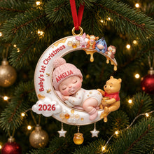 Load image into Gallery viewer, "A Magical First Christmas Memory" - Personalized Baby Ornament - Gift for New Parents, Children, and Grandparents
