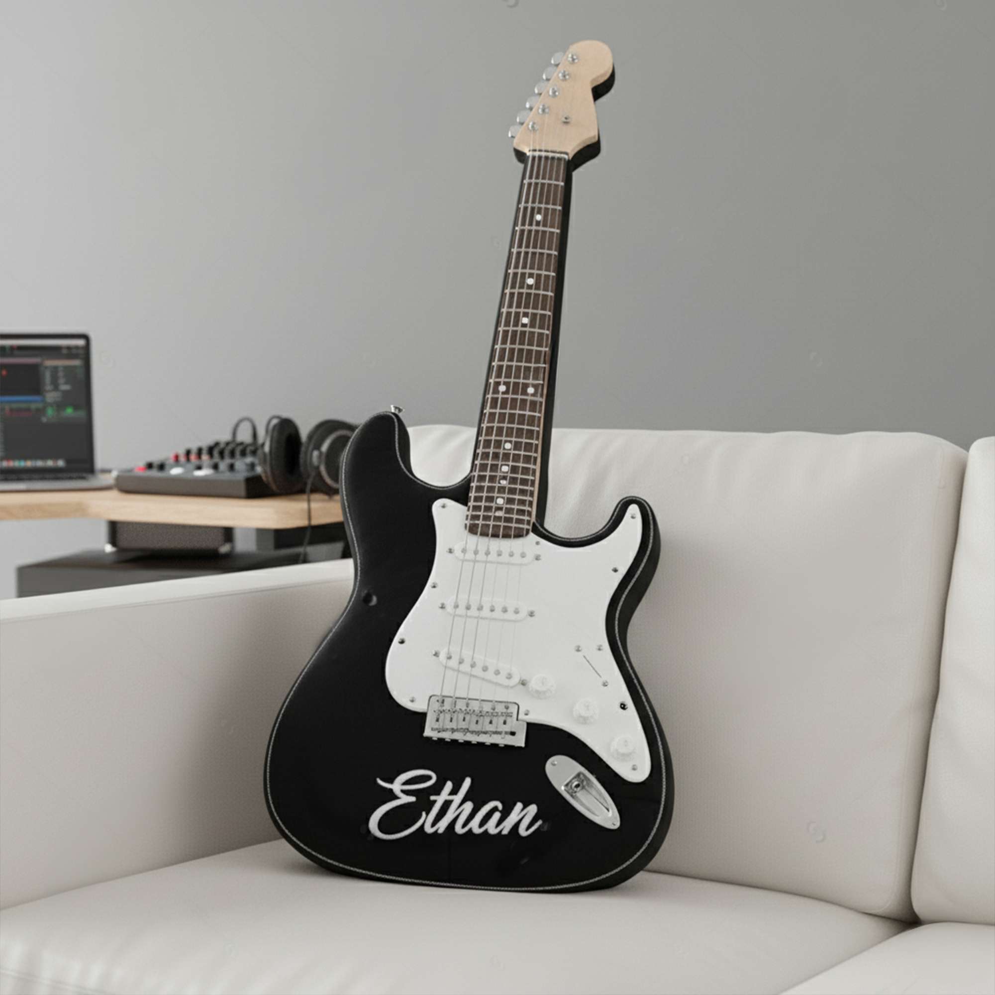 "Play Your Heart Out" - Personalized Custom Photo Gift for Music Lovers - Pillow for Musicians and Music Enthusiasts Pillow PopCulturePrints