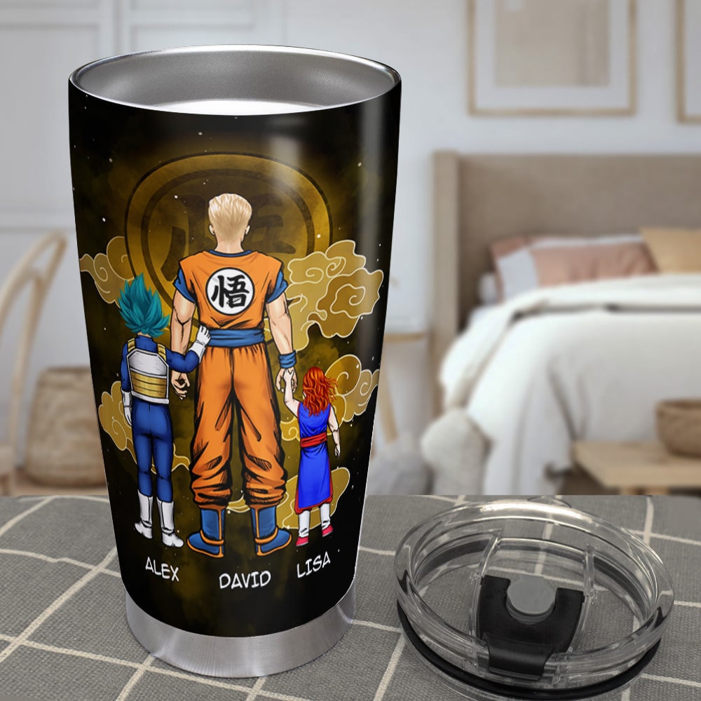 Personalized Super Dad Tumbler - Inspired by Iconic Heroes