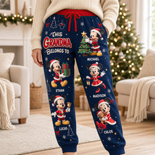 Load image into Gallery viewer, This Grandma Belongs to Her Loved Ones - Personalized Christmas Sweatpants

