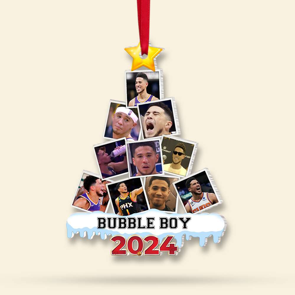 Personalized Basketball Fan Christmas Ornament 2024 Ornament PopCulturePrints