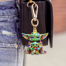 Load image into Gallery viewer, “Mommy is the Heart of the Galaxy” – Personalized Keychain for Moms, Perfect Gift for Mother&#39;s Day, Grandma &amp; More Keychains PopCulturePrints
