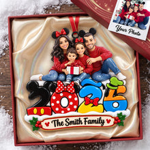 Load image into Gallery viewer, Cherish Family Moments This Christmas - Personalized Custom Photo Ornament Gift for Family and Friends
