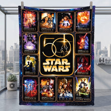 Load image into Gallery viewer, Celebrate the Force: Legendary Blanket - Personalized Anniversary Gifts for Star Wars Fans Blanket PopCulturePrints
