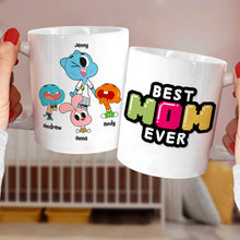 Load image into Gallery viewer, Personalized &#39;Best Mom Ever&#39; Fun Character Coffee Mug Coffee Mug PopCulturePrints

