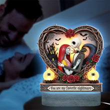 Load image into Gallery viewer, You Are My Favorite Nightmare - Personalized Spooky Night LED Light for Couples Led Night Light PopCulturePrints
