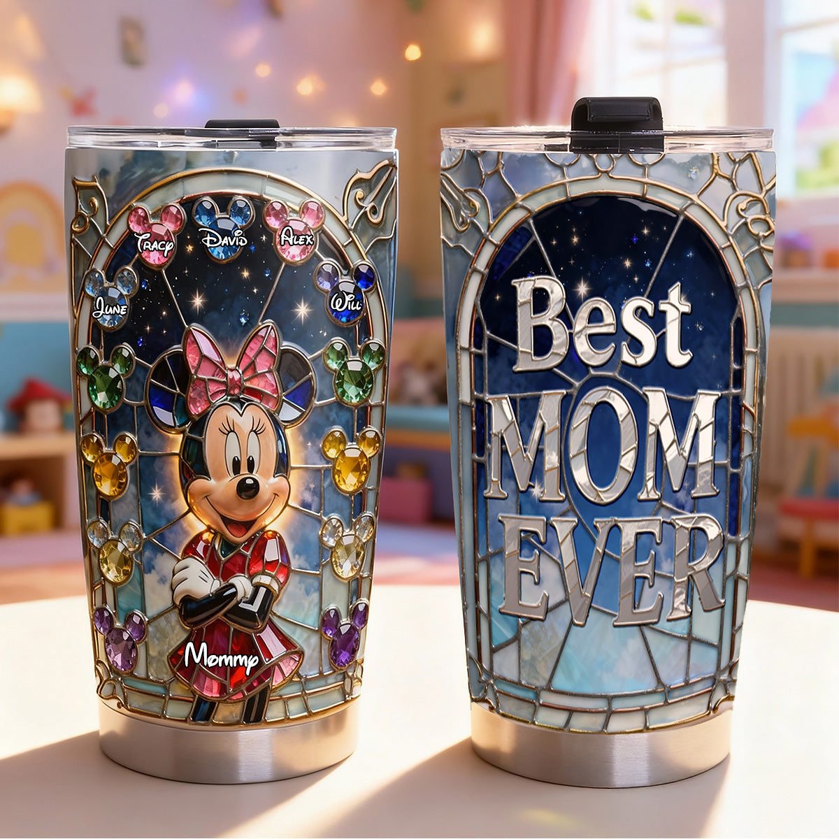 "Best Mom Ever - A Gift from the Heart" - Personalized Tumbler for Moms & Grandmas Tumbler Cup PopCulturePrints