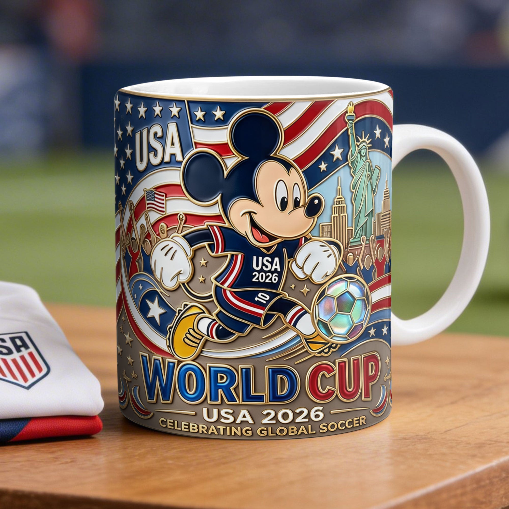 Celebrate the Spirit of Soccer - Sport World Tournament Coffee Mug - Personalized Gifts for Sport Lovers Coffee Mug PopCulturePrints