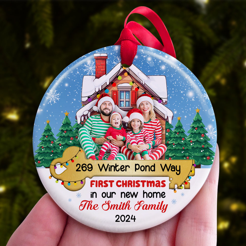Personalized First Christmas in New Home Ornament Ornament PopCulturePrints