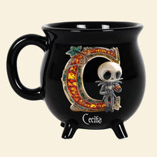 Load image into Gallery viewer, Spooky Alphabet Cauldron Mug - Personalized Halloween Gift for Your Loved Ones Cauldron Mug PopCulturePrints
