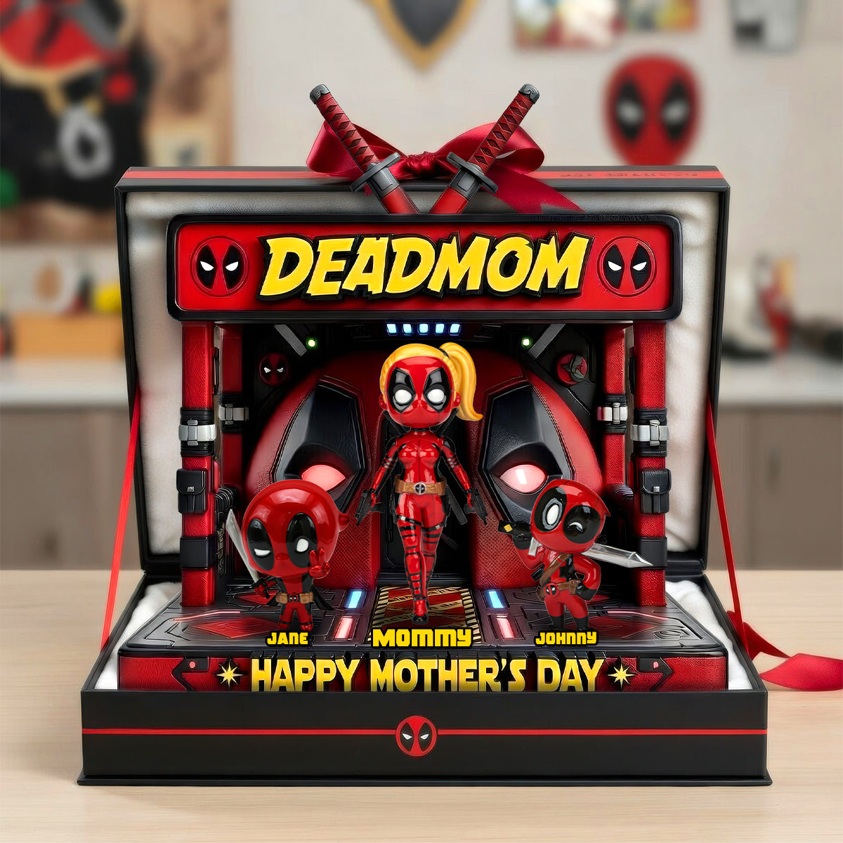 Celebrate Mom's Superpowers! Personalized Mother’s Day Hero Squad Acrylic Plaque Shaped Plaques PopCulturePrints