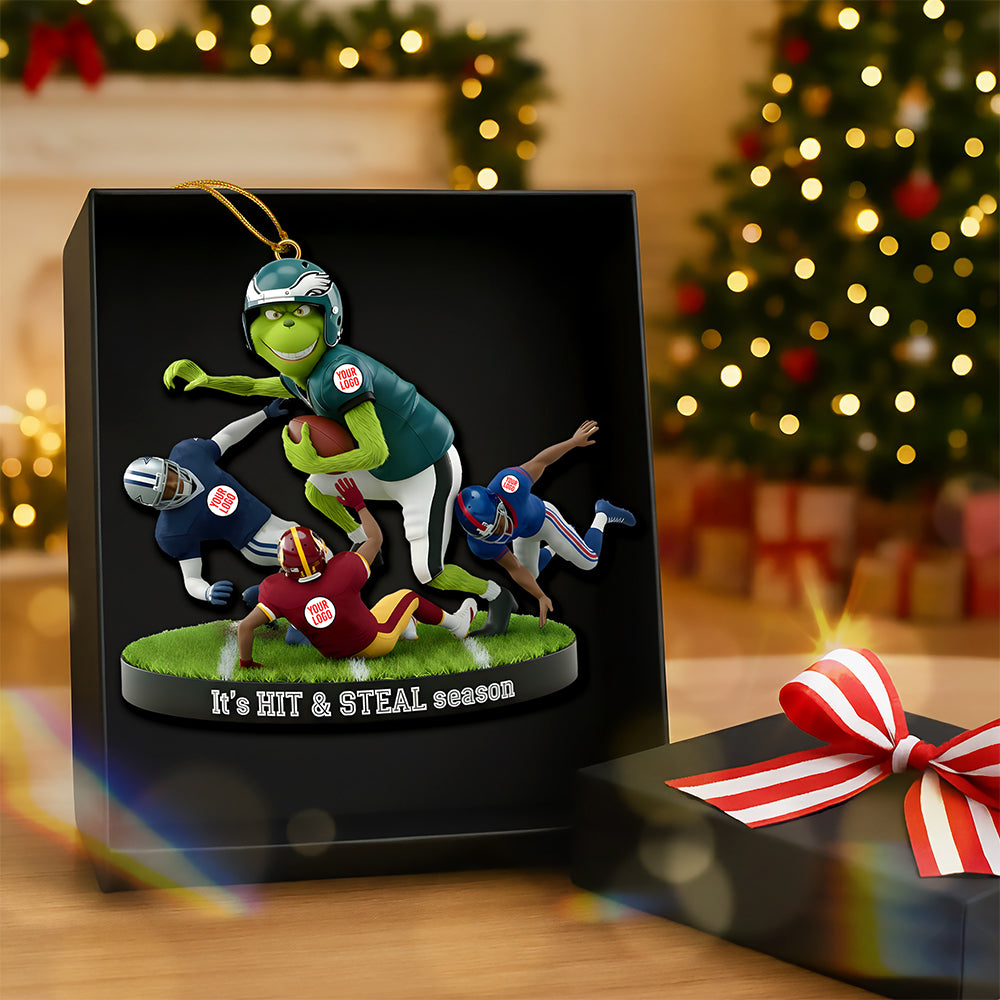 Celebrate the Game: Beat The Rival Ornament - Personalized Christmas Gift Ornament PopCulturePrints