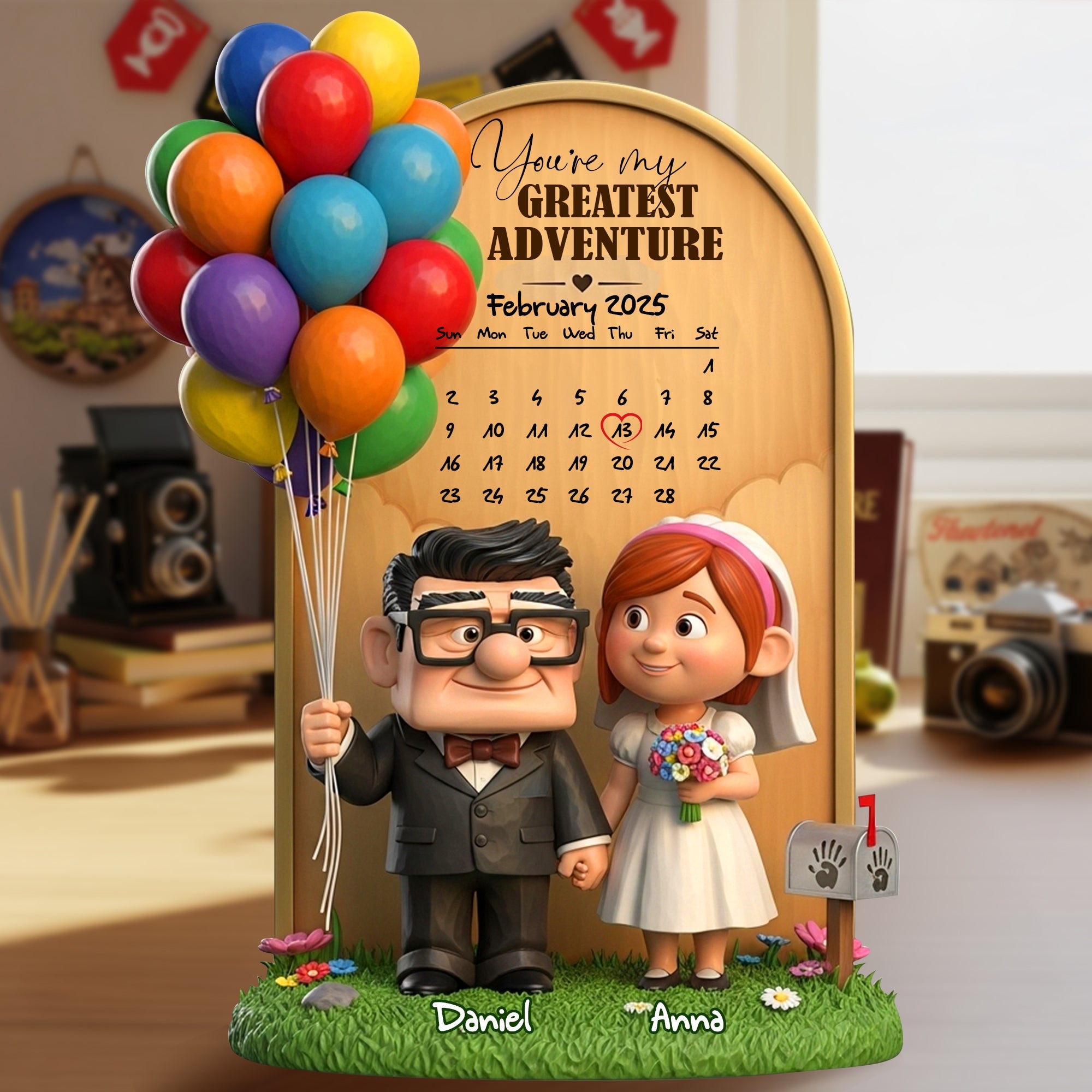 You're My Greatest Adventure - Personalized Acrylic Plaque for Couples Shaped Plaques PopCulturePrints