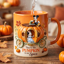 Load image into Gallery viewer, You're the Pumpkin to My Spice - Personalized Couples Mug Coffee Mug PopCulturePrints
