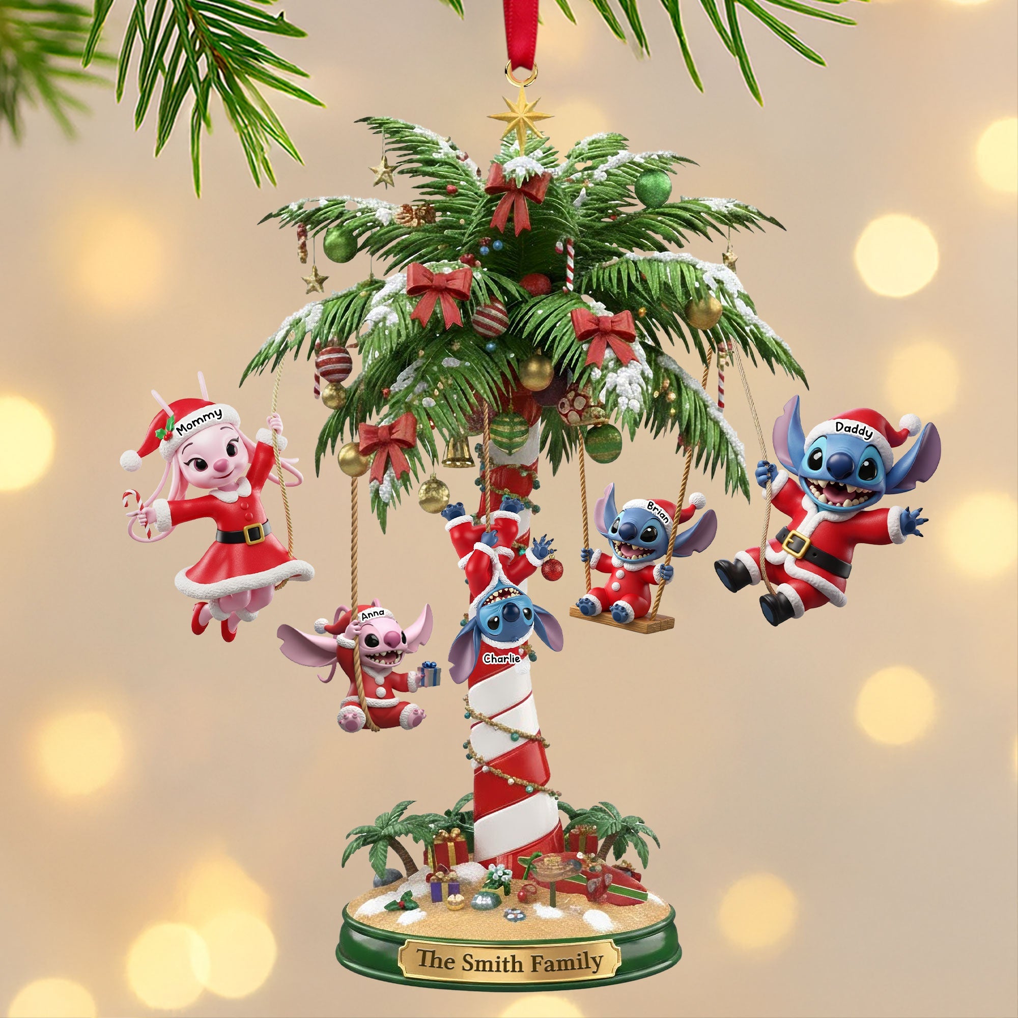 Bring Joy to Your Family: Alien Family Ornament - Personalized Christmas Gift Ornament PopCulturePrints