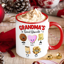 Load image into Gallery viewer, Personalized Grandma&#39;s Sweet Biscuits Coffee Mug Coffee Mug PopCulturePrints
