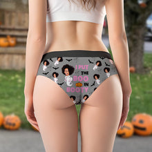 Load image into Gallery viewer, Custom Halloween Women&#39;s Briefs - Boo In Booty Design
