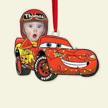 Load image into Gallery viewer, Personalized Kids&#39; Christmas Cartoon Car Ornament Ornament PopCulturePrints
