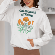 Load image into Gallery viewer, California Strong Poppy Flower Sweatshirt Shirts PopCulturePrints
