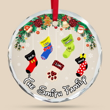 Load image into Gallery viewer, Personalized Family Christmas Ornament - Custom Stockings Design Ornament PopCulturePrints
