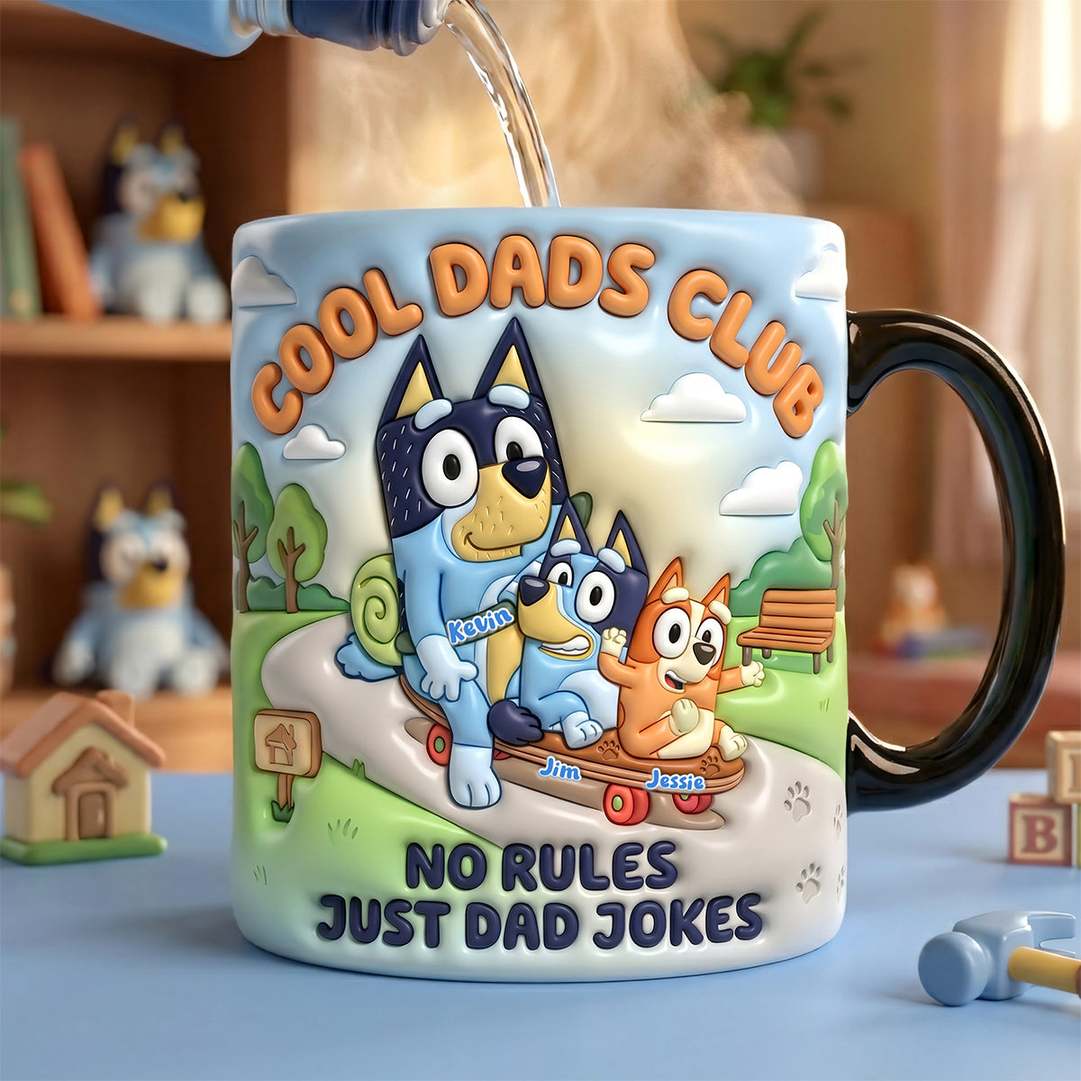 Cool Dads Club Magic Coffee Mug - Personalized Gift for Cool Dads Coffee Mug PopCulturePrints