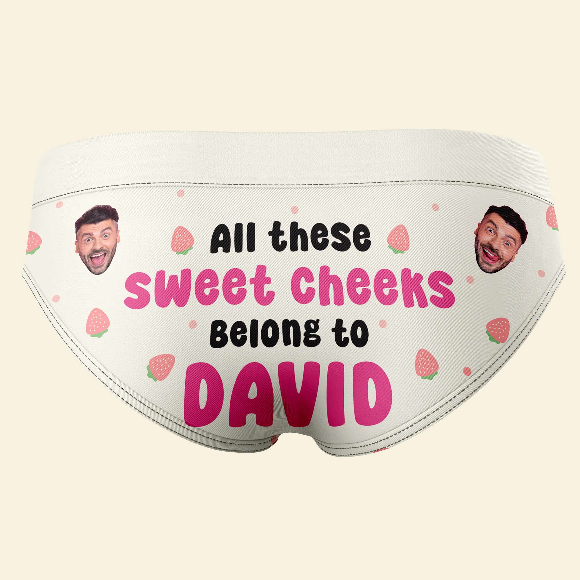 Personalized Sweet Cheeks Women's Briefs for Couples Boxer Briefs PopCulturePrints