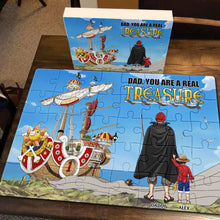 Load image into Gallery viewer, Personalized Dad Treasure Pirate Ship Jigsaw Puzzle
