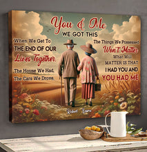 Load image into Gallery viewer, Romantic Couple Personalized Canvas Print - Timeless Love Art Poster &amp; Canvas PopCulturePrints
