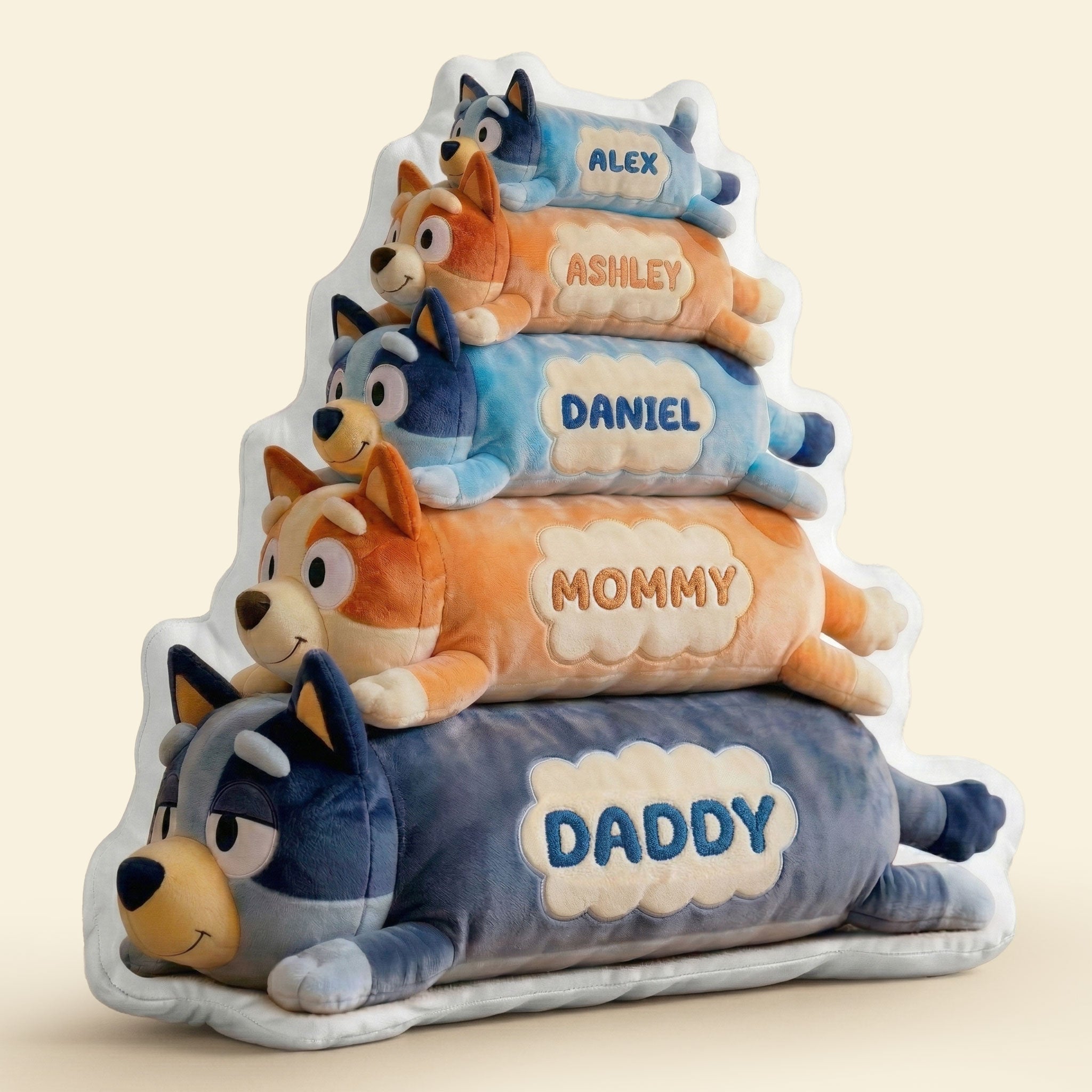 “The Perfect Family Stack” - Custom Shape Pillow - Personalized Gifts for Family Pillow PopCulturePrints