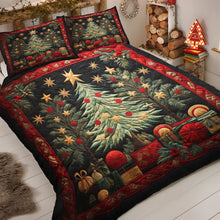 Load image into Gallery viewer, Festive Snowman Christmas Quilt Bed Set - Cozy Holiday Bedding | Valentine&#39;s Day Gifts Blanket PopCulturePrints
