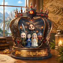 Load image into Gallery viewer, One Dad to Rule Them All - Personalized Acrylic Plaque Gift for Dads, Grandpas, and More Shaped Plaques PopCulturePrints
