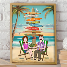 Load image into Gallery viewer, Life Is Too Short – Personalized Canvas Print for Couples Poster &amp; Canvas PopCulturePrints
