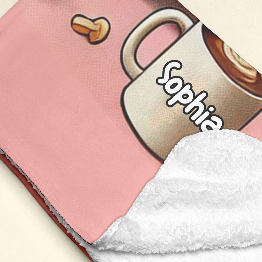 Personalized Valentine's Day Gifts - Valentine's Couple Blanket - Custom Names Blanket PopCulturePrints