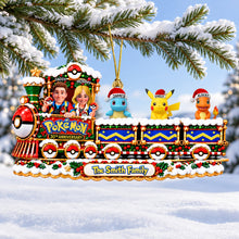 Load image into Gallery viewer, “All Aboard for Family Fun!” - Family Lovely Train Adventure Acrylic Ornament - Personalized Gift for Families
