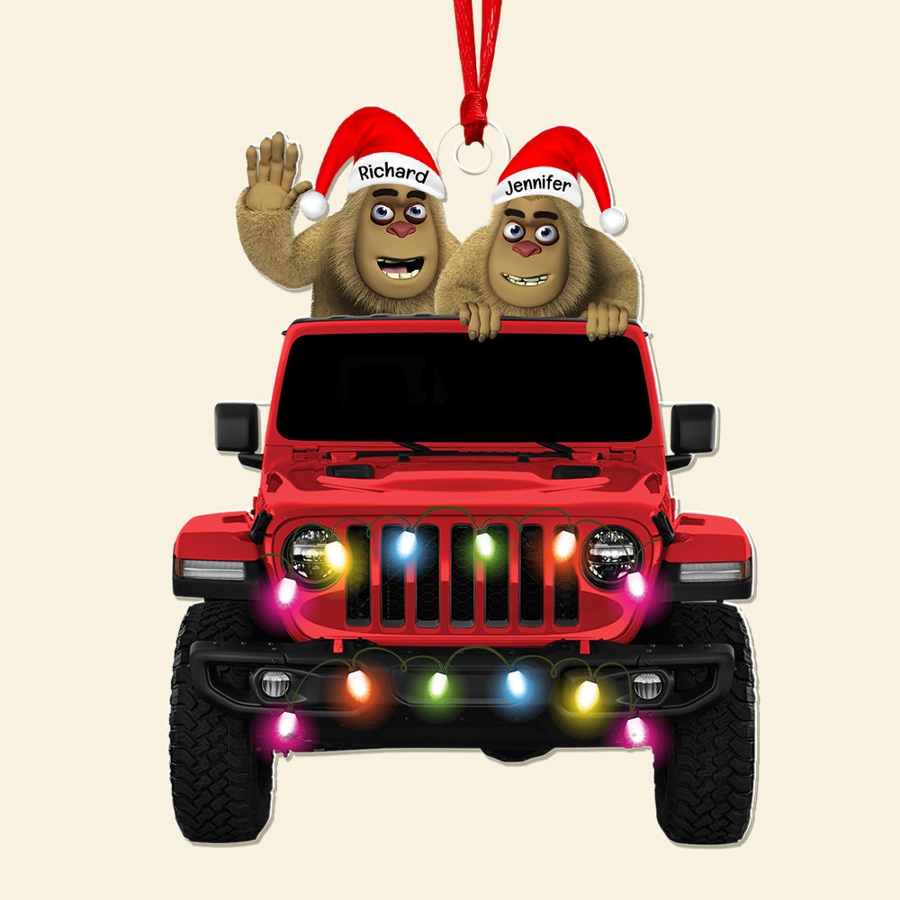 Personalized Off Road Lovers Bigfoot Christmas Ornament