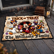 Load image into Gallery viewer, Trick or Treat Doormat - Personalized Halloween Gift for Families &amp; Friends Doormat PopCulturePrints
