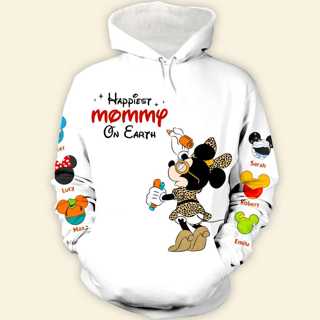 Happiest Mommy On Earth - Personalized 3D Shirt - Gift for Grandma, Mom, and Loved Ones AOP Products PopCulturePrints