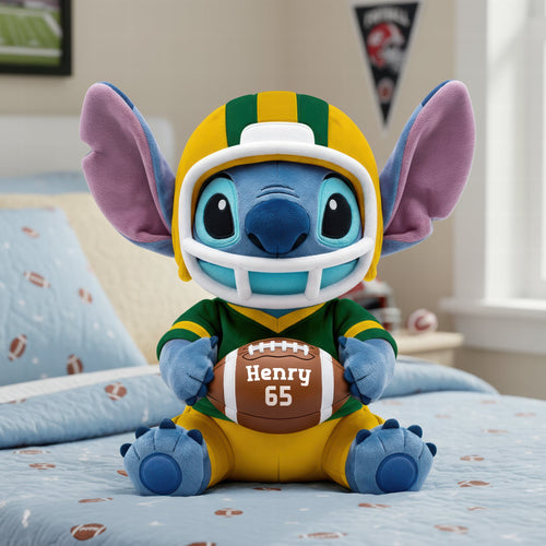 Celebrate Your Passion with Our Energetic Blue Character Pillow - Personalized Gift for Sport Lovers Pillow PopCulturePrints