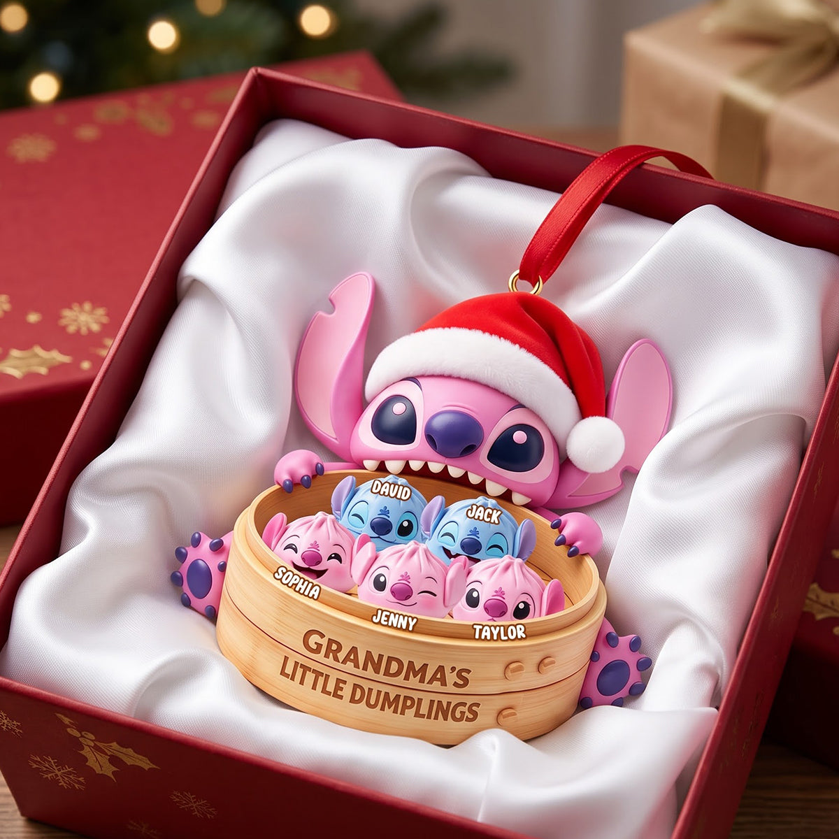 Grandma's Adorable Grandkids Christmas Ornament - Personalized Gift for Grandma Ornament PopCulturePrints