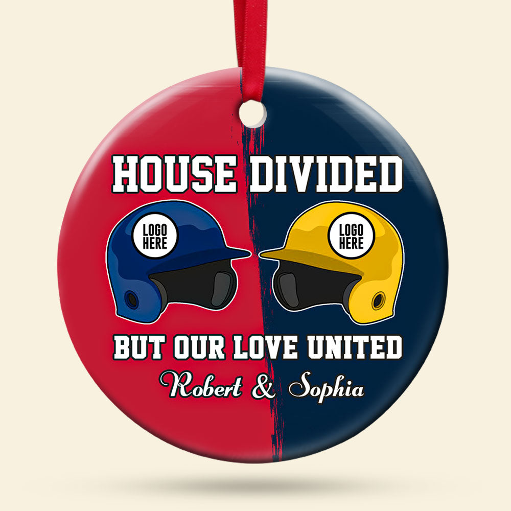 Personalized Baseball Couple Christmas Ornament - Perfect Valentine's Day Gifts Ornament PopCulturePrints