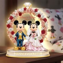 Load image into Gallery viewer, “Happily Ever After” - Personalized Light Box Gift for Couples Light Box PopCulturePrints
