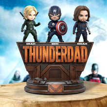 Load image into Gallery viewer, &quot;Unleash Your Inner Hero with Thunder Daddy&quot; - Personalized Acrylic Plaque for Dads, Grandpas &amp; More Shaped Plaques PopCulturePrints
