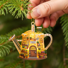 Load image into Gallery viewer, “Bringing Joy to Your Garden” - Cozy Garden House Acrylic Ornament, Personalized Custom Gift for Gardeners Ornament PopCulturePrints
