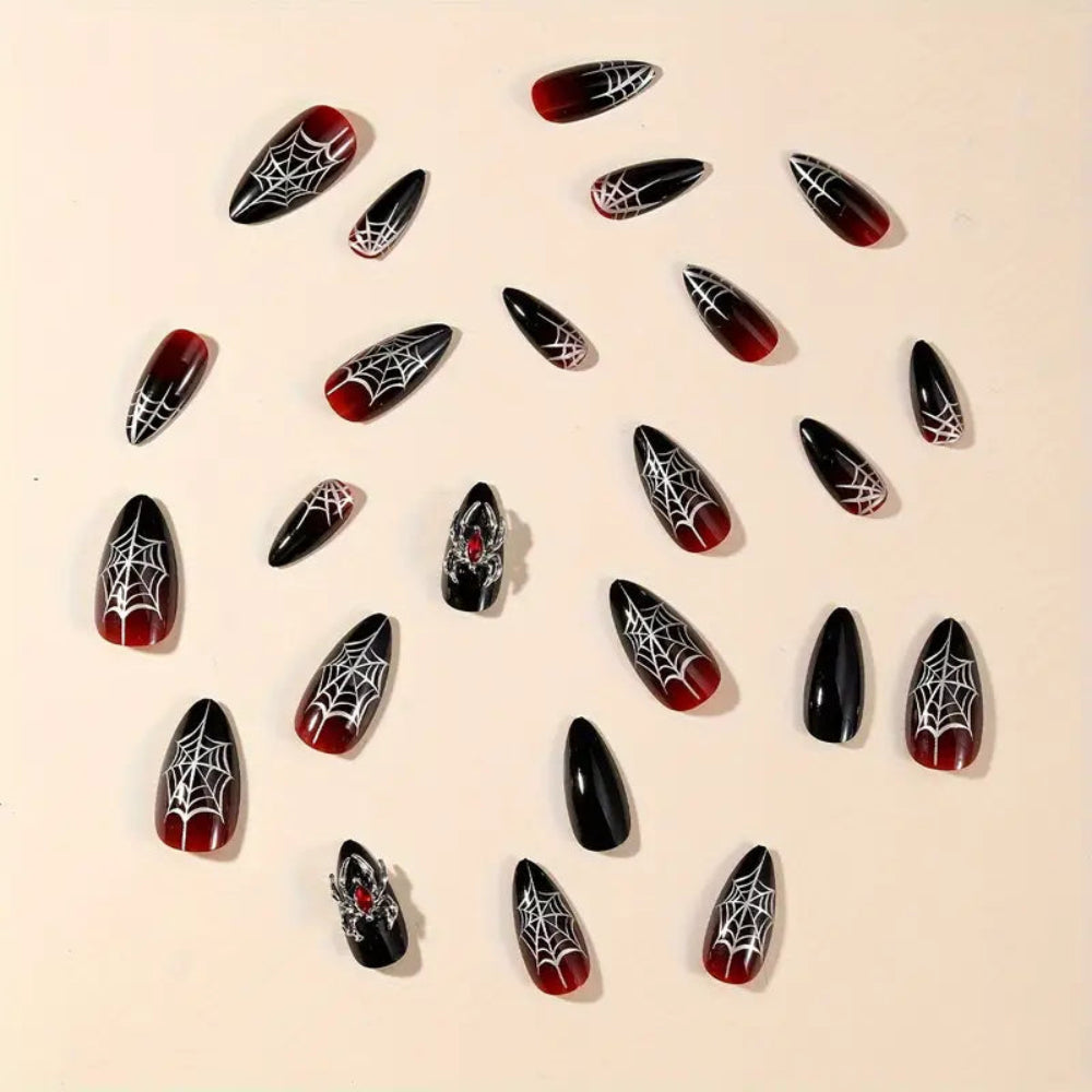 “Spook Your Style!” - Almond Shaped Halloween Press-On Nails - Personalized Gift for Her Press-On Nails PopCulturePrints