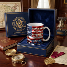 Load image into Gallery viewer, "Celebrate the Red, White &amp; 250!" - Personalized Mug for Dads and Grandpas Coffee Mug PopCulturePrints

