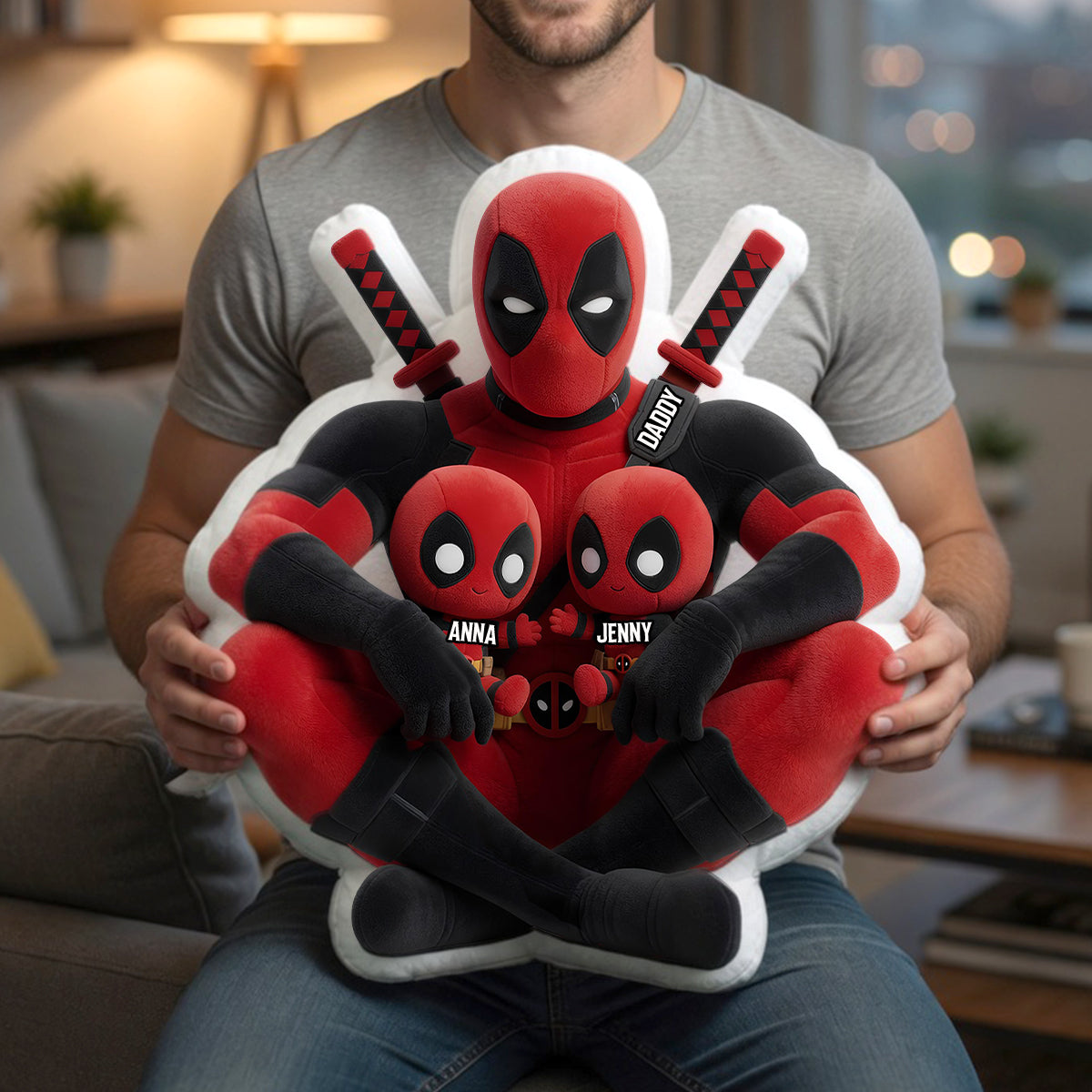 "Funny Daddy Pillow - A Unique Gift for Dad & Grandpa - Personalized Just for Him" Pillow PopCulturePrints