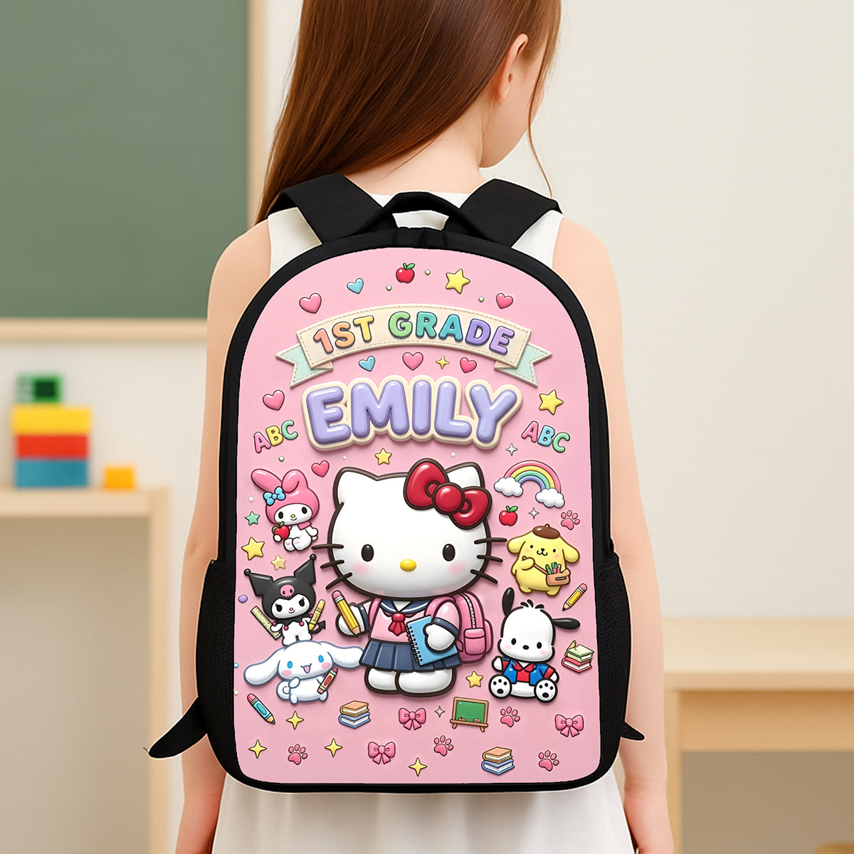 Lovely Characters Shool Bag - Personalized Gifts For Kids 04tyta130726 Backpack PopCulturePrints