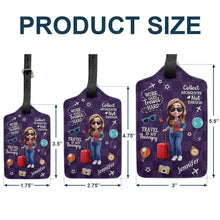 Load image into Gallery viewer, Travel Is My Therapy - Personalized Luggage Tag Luggage Tag PopCulturePrints
