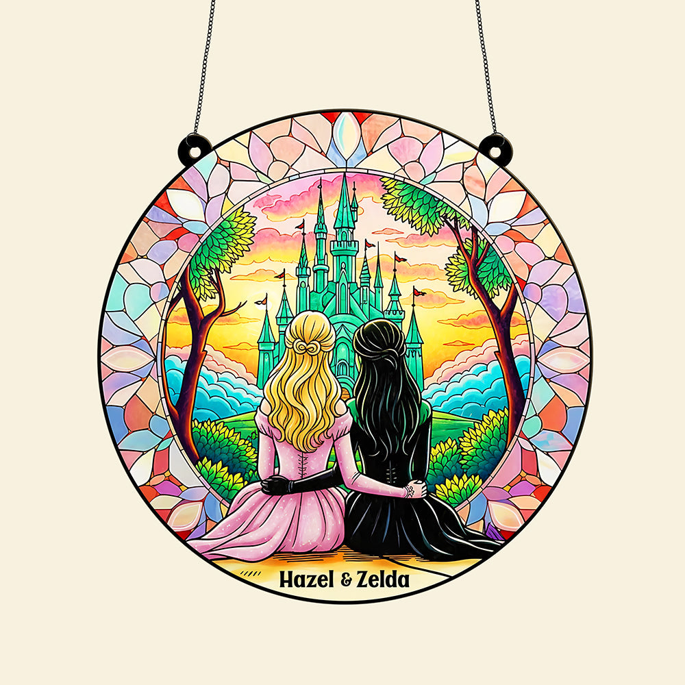 Besties Suncatcher Ornament - A Colorful Tribute to Friendship Ornament PopCulturePrints
